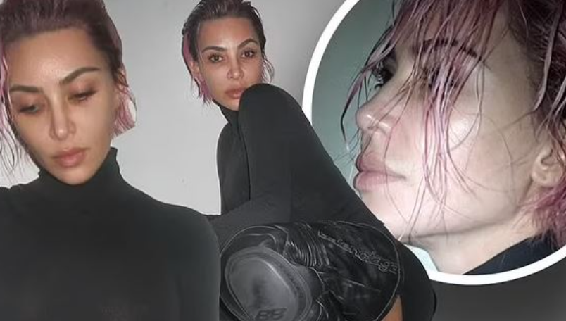 Kim Kardashian tërheq vëmendjen e publikut, shfaqet me flokë rozë