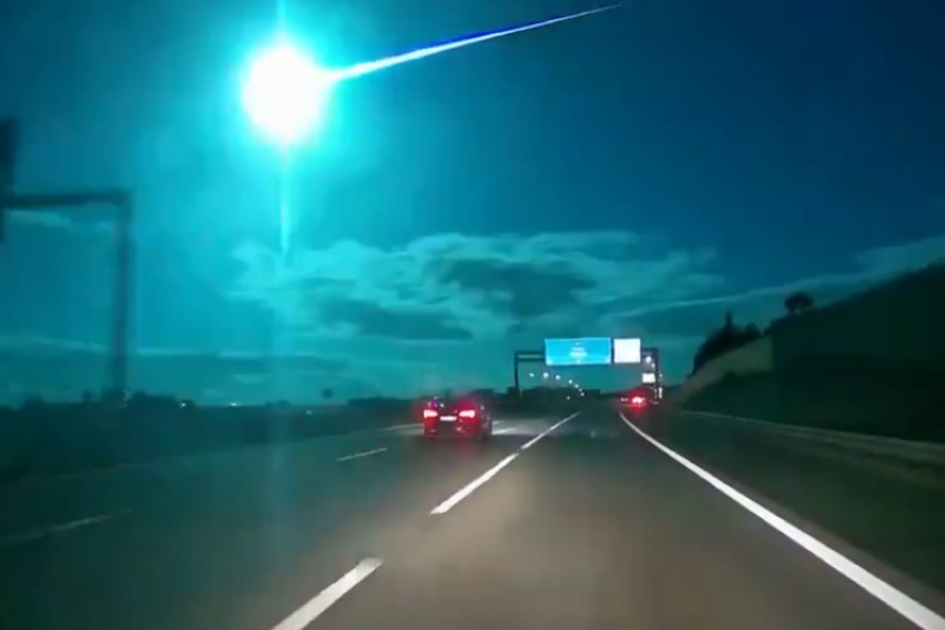 Një meteor ndriçoi qiellin mbi Spanjë dhe Portugali
