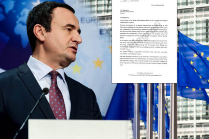 KOSOVË  BE ndalon përkohësisht takimet me Qeverinë në detyrë pas vendimit të Supremes