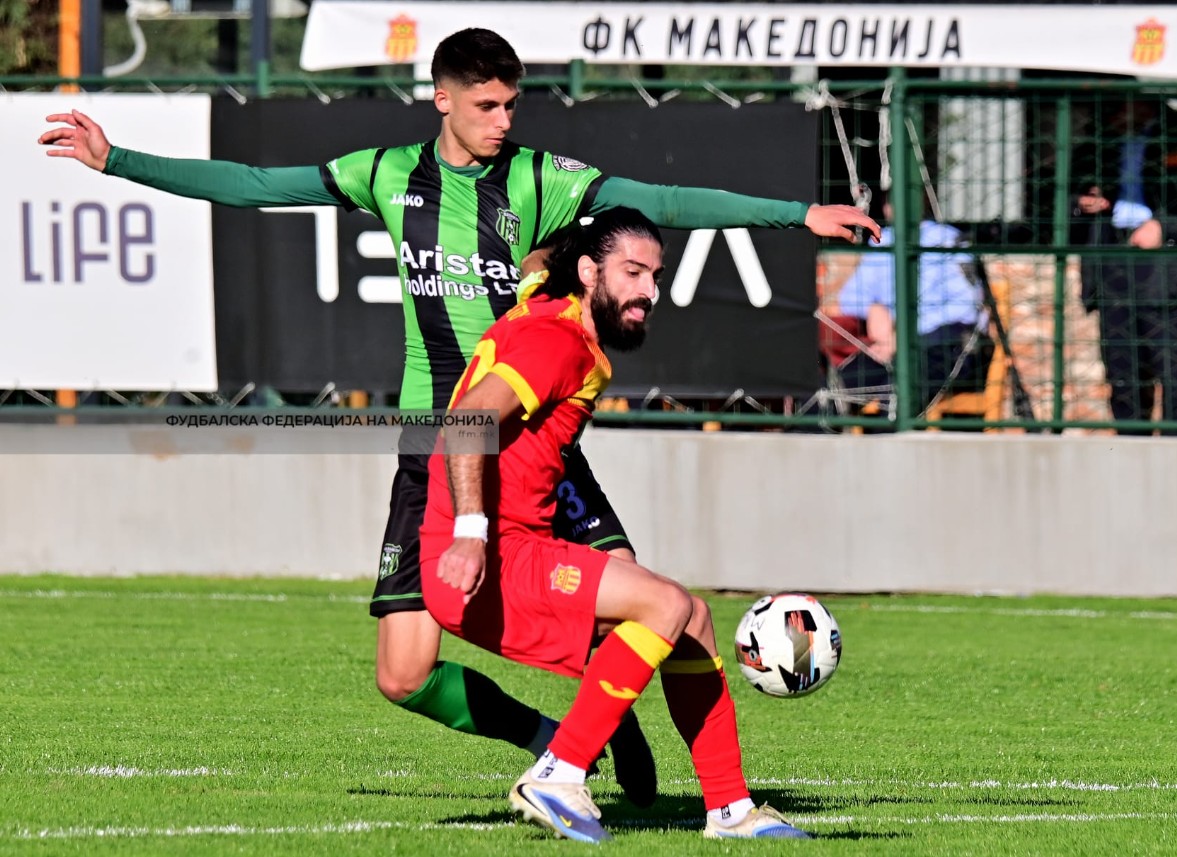 Nga një gol dhe një pikë për Makedonija Gj P  dhe Bashkimin