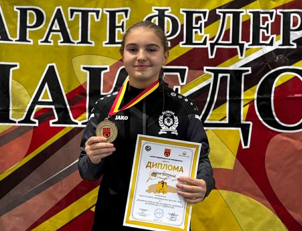 Kampionia e Maqedonisë Hira Fidani  vitin e ardhshëm pjesë e Europianit në Qipro