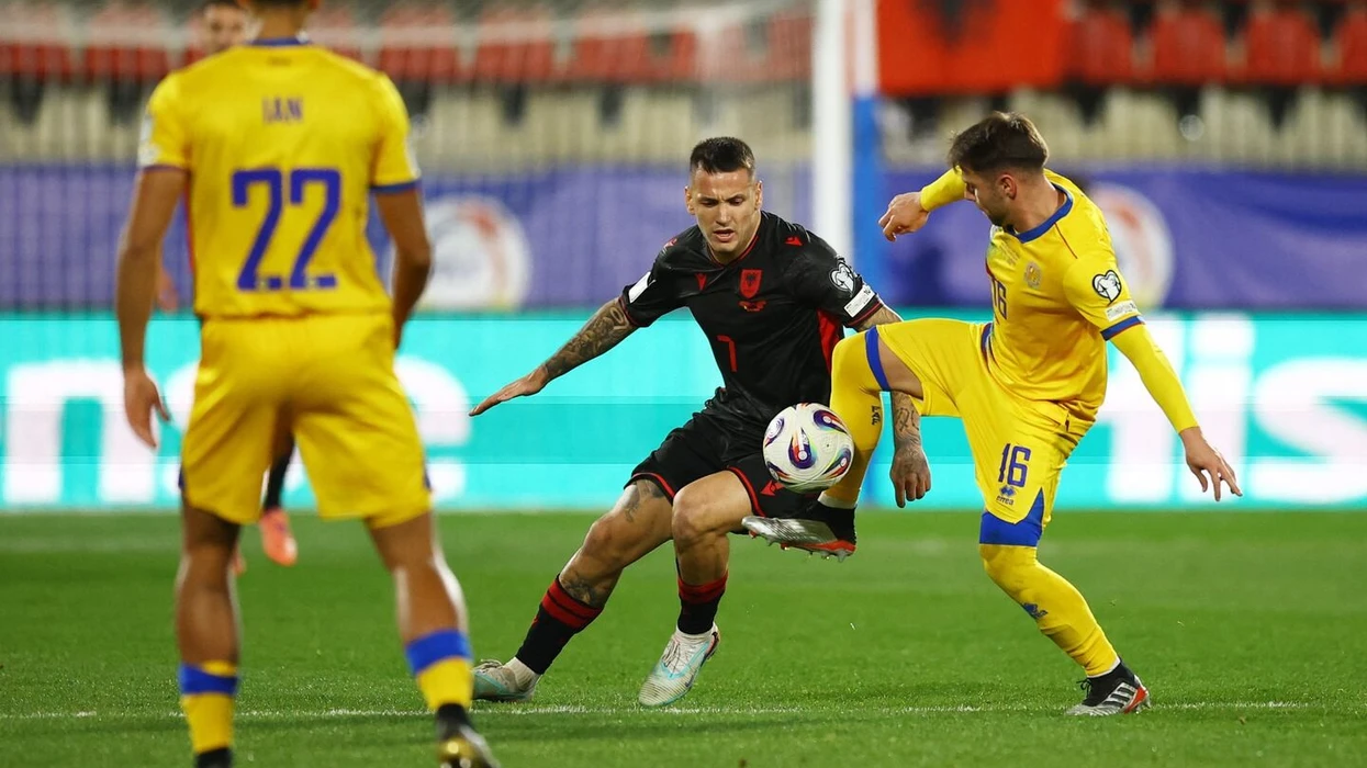 Shqipëria dominon në posedim  por s e thyen Andorrën pas pjesës së parë