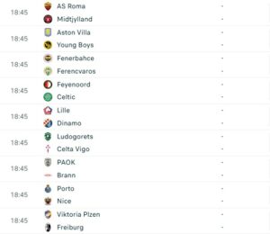 Njihuni me të gjitha përballjet e raundit të 5 në Ligën e Europës