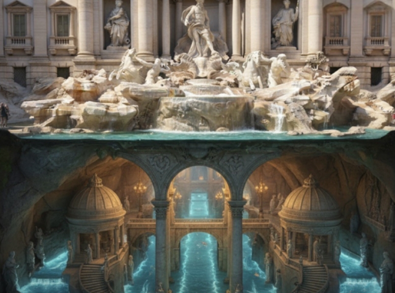  Qyteti i Ujit  nën Shatërvanin e Trevit  Sekreti që Roma fsheh 9 metra nën tokë