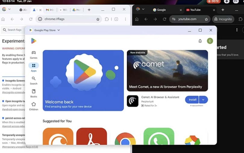 Google zbuloi aksidentalisht se si duket Android për PC
