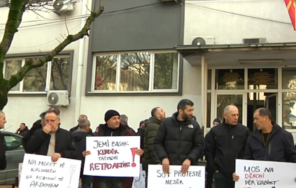 Tatimet retroaktive  sërish protesta në Tetovë