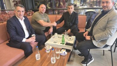 Foto nga vizita e Izet Mexhitit në Kumanovë te Maksim Dimitrievski