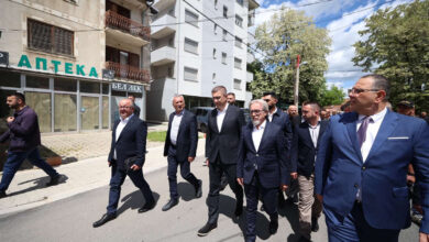 Hristijan Mickoski gjatë vizitës në Kërçovë