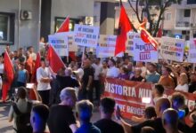 Protesta për emrat e rrugëve në Tetovë