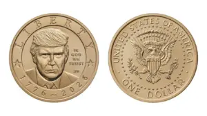 SHBA nxjerr monedhën me portretin e Trumpit, kundërshtime dhe polemika për dizajnin